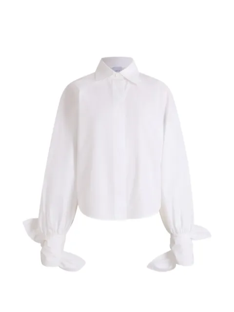 Patou bow-sleeve blouse White BL0640017001W