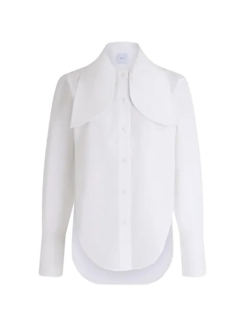 Patou oversized-collar long-sleeve shirt White BL0630017001W