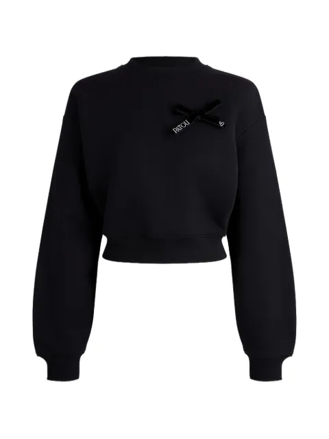 Patou bow-detail sweatshirt Black JE2649995999B