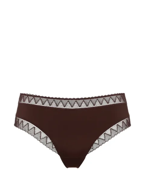 ERES Softly lace-trim briefs Brown 612615