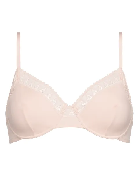 ERES Softness lace-trim bra Pink 64027