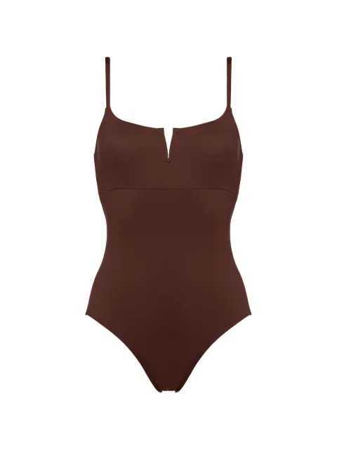 ERES Intense V-neck swimsuit Brown 012643
