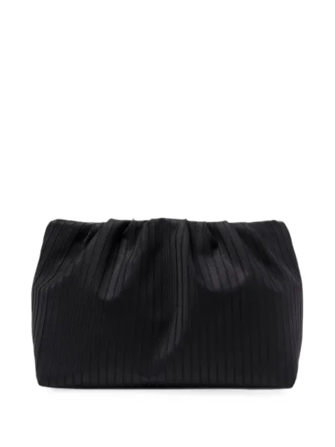 ERES Soiree Paradise pleated clutch bag Black 192620