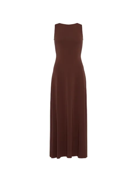 ERES Sculpture open-back maxi dress Brown 202633