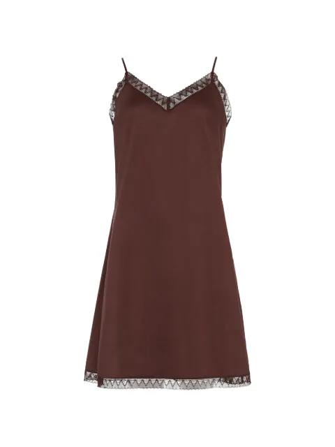 ERES Kindness lace-trim nightdress Brown 202631