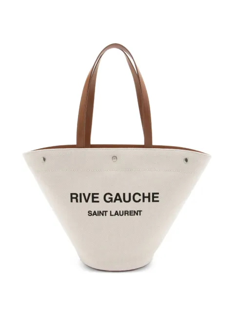 Saint Laurent Pre-Owned 2022 Rive Gauche trapezoid tote bag Neutrals 41162922000456