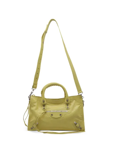 Balenciaga Pre-Owned Le City leather tote bag Yellow BAPUUSBA760189W