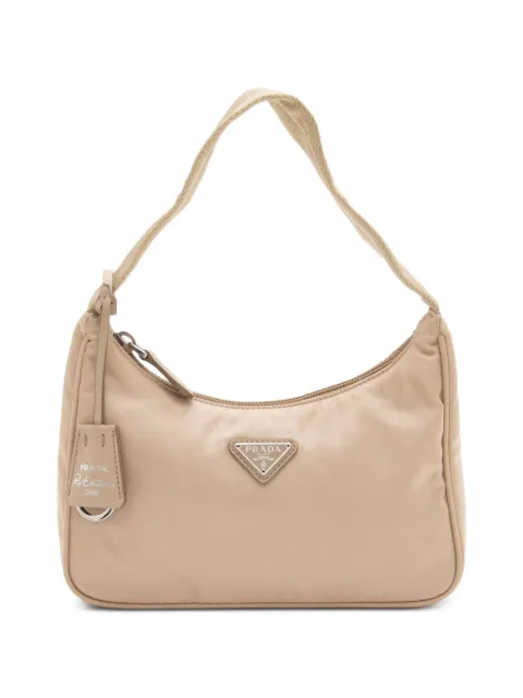Prada Pre-Owned Re-Edition 2000 Tessuto shoulder bag Brown 41041965908040