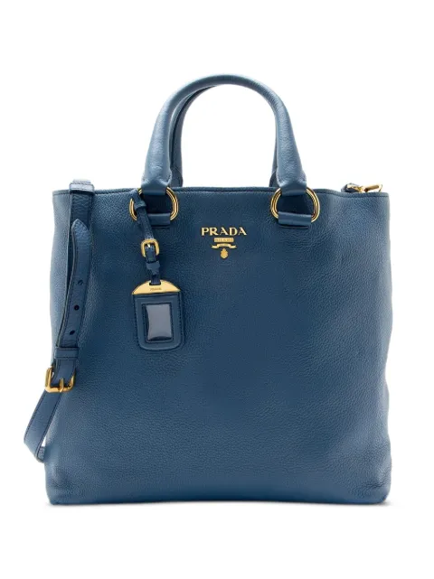 Prada Pre-Owned Vitello Phenix tote bag Blue 41121129365576