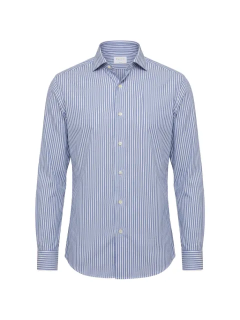 Xacus striped long-sleeve shirt Blue ACT558ML31643