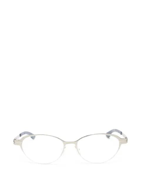 Ic! Berlin Acoustic round-frame glasses Silver M1392020