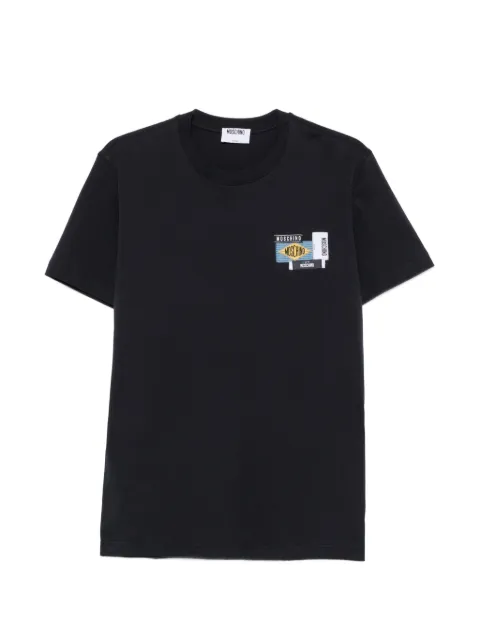 Moschino logo-patch T-shirt Blue 262ZZ0728