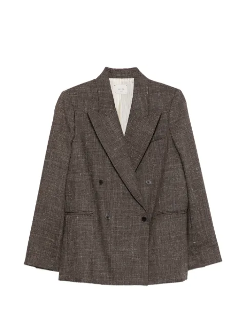 Alysi double-breasted peaked-lapels blazer Brown 166814A6033
