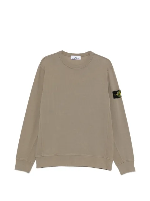 Stone Island logo-patch sweatshirt Green L2S156100017S0472