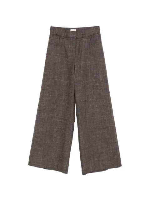 Alysi wide-leg tailored trousers Brown 166142A6033