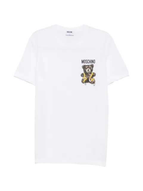 Moschino Teddy Bear logo-print T-shirt White 262ZZ0721