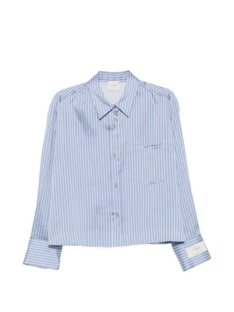 Alysi striped chest-pocket shirt Blue 166202A6002