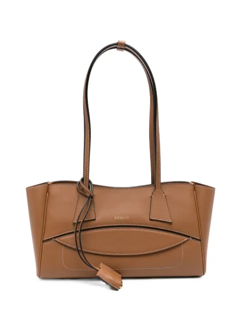HIDESINS logo-print shoulder bag Brown SH13TRCRM