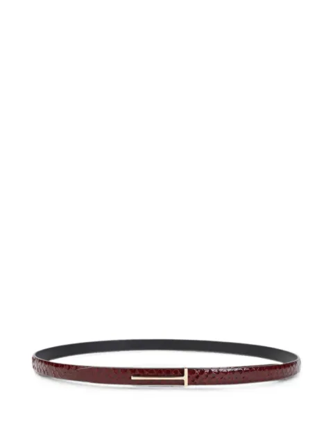 TOM FORD T-logo belt Red WB333LCL512P