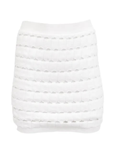 IRO 2020s Spira open-knit mini skirt White GILTPUUSCL761107W
