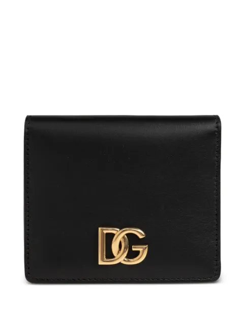 Dolce & Gabbana logo-plaque leather wallet Black BI3339A3P00