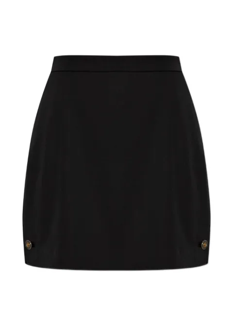 Versace Medusa-button wool mini skirt Black 10254551A17793