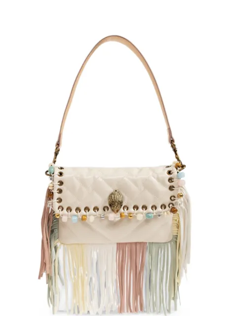 Kurt Geiger London Oxford fringe-trimmed shoulder bag Neutrals SMOXFORDFRINGESHOULDER0
