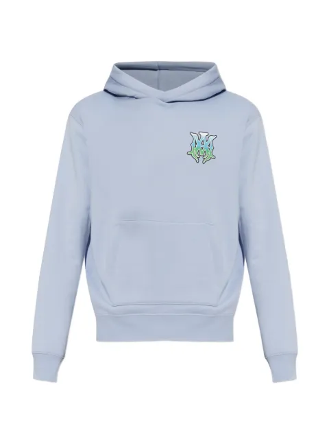 AMIRI logo-print hoodie Blue AMTOJR1169