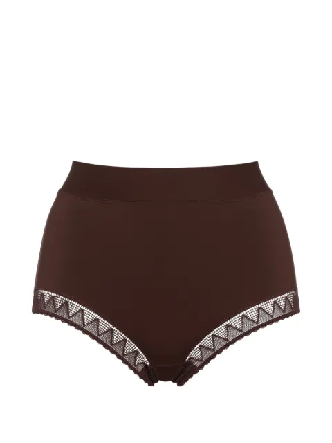 ERES Stillness lace-trim briefs Brown 612617