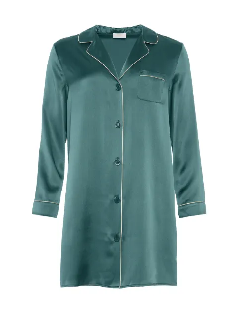 ERES Gala piping-detail shirt dress Green 202629