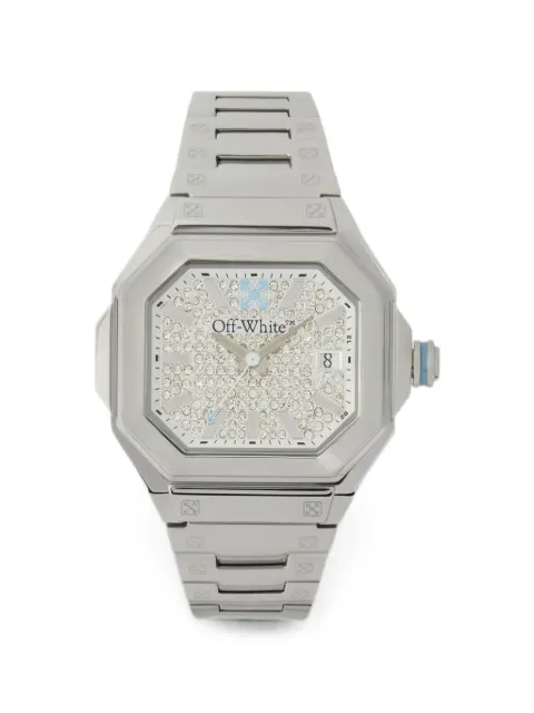 Off-White Shift Pavé 40mm watch Silver OW1L038M0015