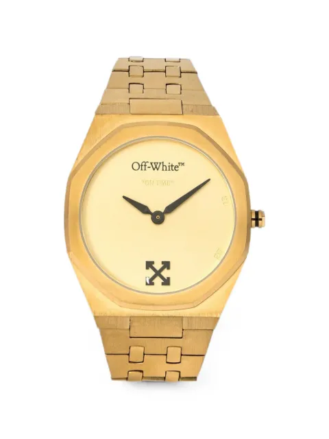 Off-White On Time octagonal 39mm watch Gold OW1G018M0035