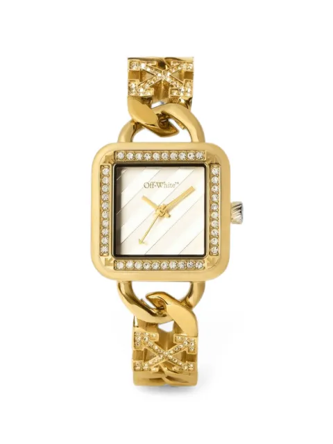 Off-White Street Bling pavé 26.5mm watch White OW1L033M0035