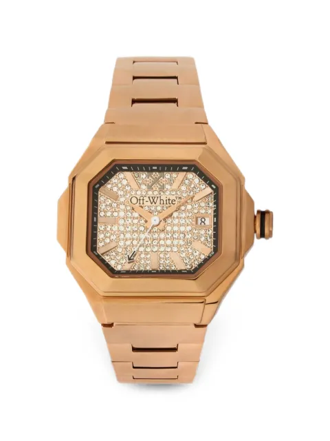 Off-White Shift pavé 40mm watch Gold OW1L038M0035