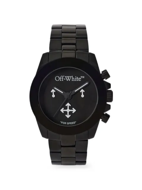 Off-White Reset chronograph 40mm watch Black OW1G012M0095