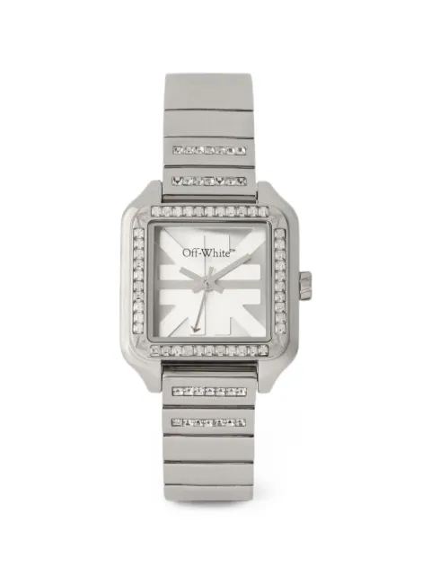 Off-White After Hours pavé 31.5mm watch White OW1L032M0055