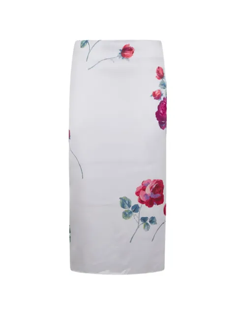 Nº21 floral-print midi skirt White C0215286S1M1
