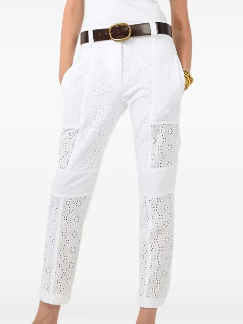 Barbara Bui broderie-anglaise straight trousers White H1645HHI