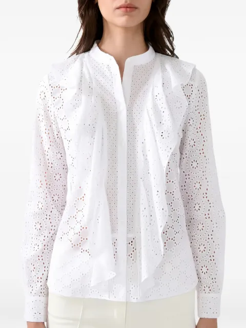 Barbara Bui broderie anglaise shirt White H1405HHJ
