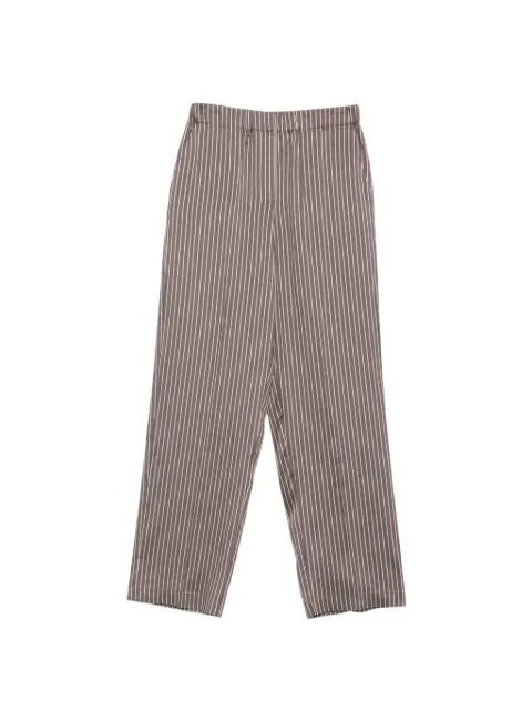 Alysi vertical-stripe elasticated-waist trousers Grey 166125A6002