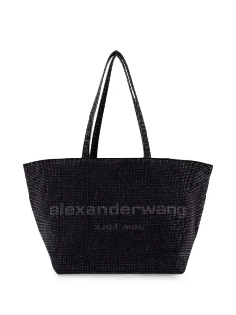 Alexander Wang Punch rhinestone-embellished tote bag Black 20326T31T