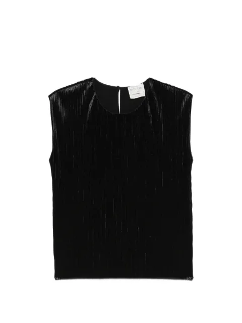 Forte Forte plissé-effect sleeveless top Black 15052MYTOP