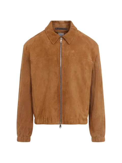 Paul Smith Tan suede zip-up jacket Brown M1RA147W03171