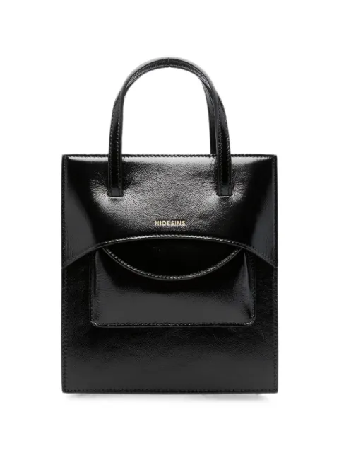 HIDESINS Pocket logo-print tote bag Black FL16CRBLK