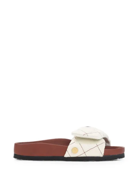 Birkenstock quilted canvas sandals White 1032510