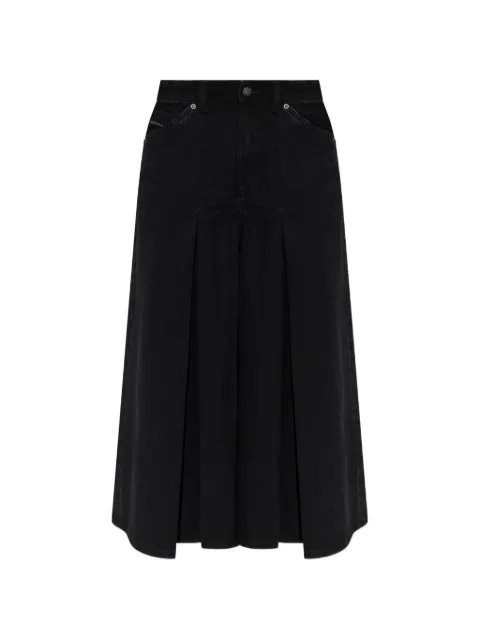 Diesel pleated denim shorts Black A235890BEBQ