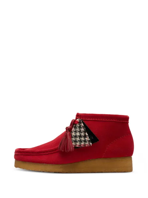 Clarks Originals Wallabee tassel-detail ankle boots Red 26183770