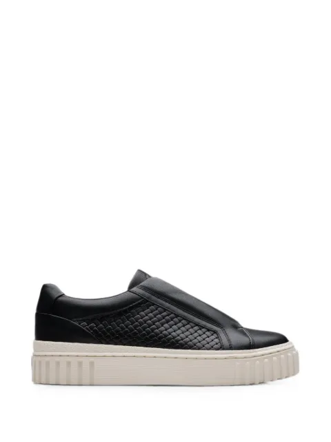 Clarks Originals Mayhill Bay woven leather sneakers Black 26181205