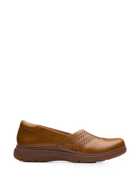 Clarks Originals Certina Edge laser-cut leather sneakers Brown 26181431