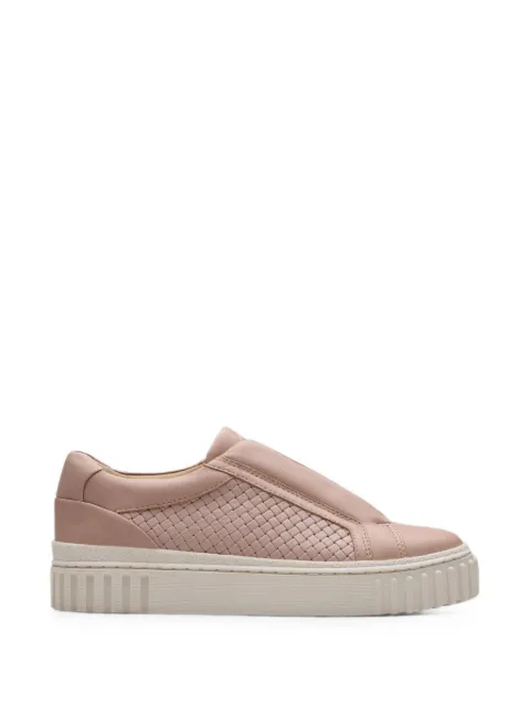 Clarks Originals Mayhill Bay woven leather sneakers Pink 26181206